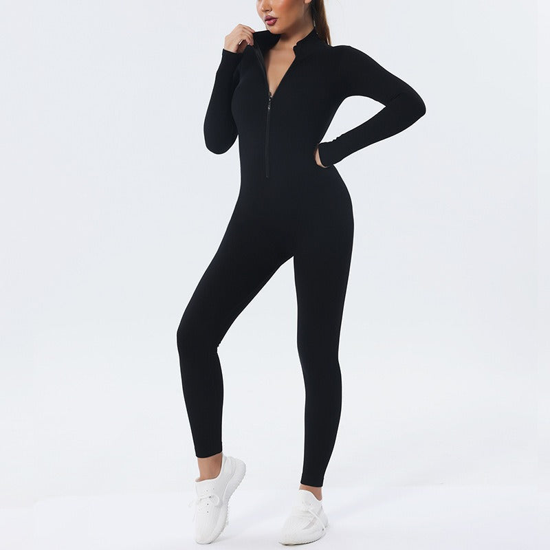 Quick-Dry Seamless Yoga Set: Tight One-Piece Fitness Yoga Pants & Sports Suit