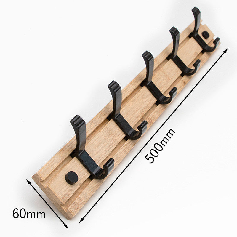 Movable Solid Wood Clothes Hook