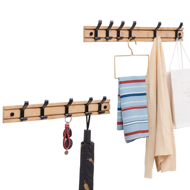 Movable Solid Wood Clothes Hook