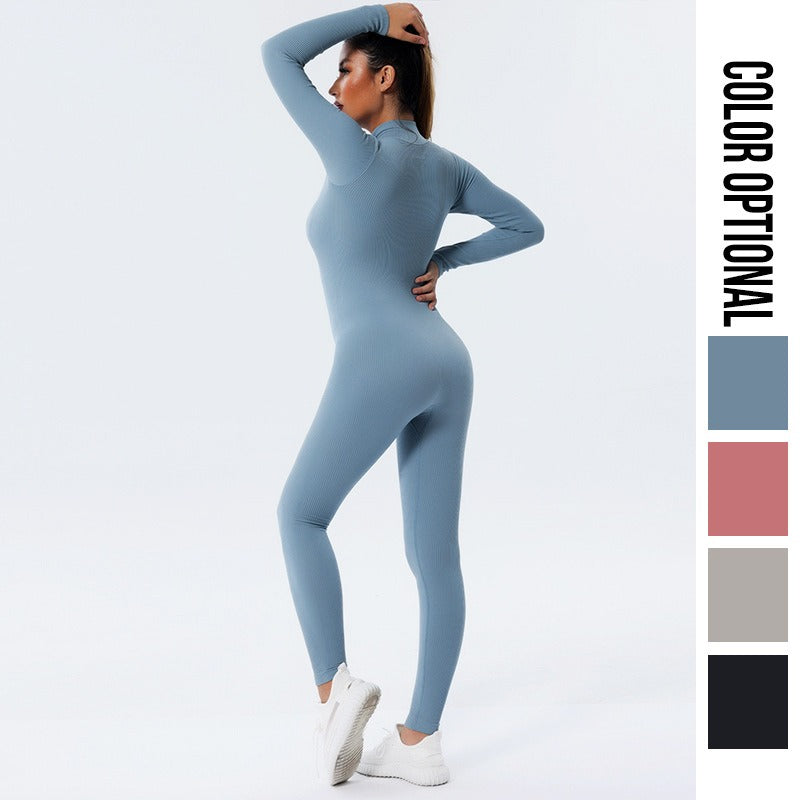 Quick-Dry Seamless Yoga Set: Tight One-Piece Fitness Yoga Pants & Sports Suit