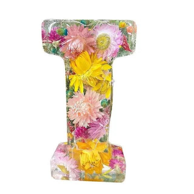 Ethereal Blooms: Resin Floral Night Light