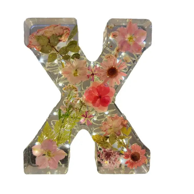 Ethereal Blooms: Resin Floral Night Light