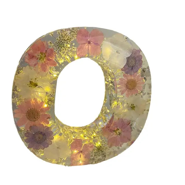 Ethereal Blooms: Resin Floral Night Light