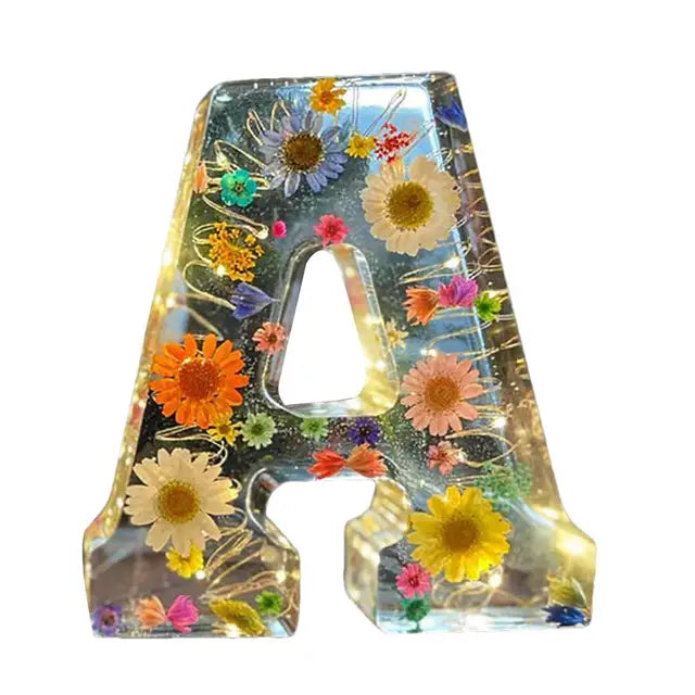 Ethereal Blooms: Resin Floral Night Light