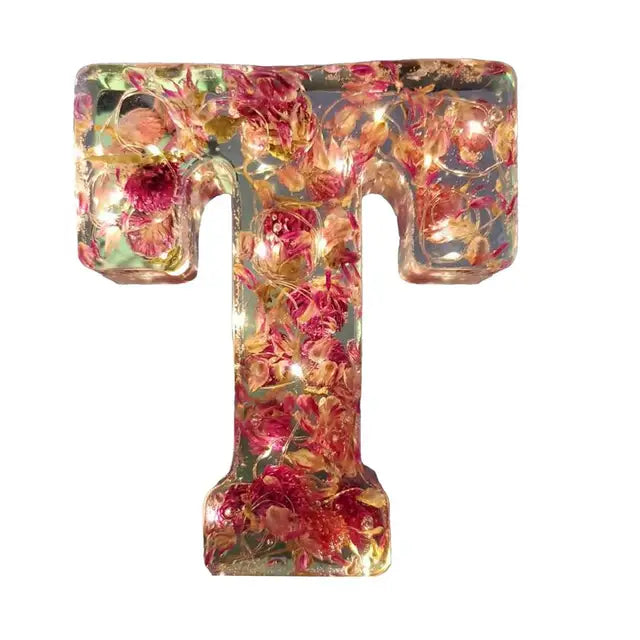 Ethereal Blooms: Resin Floral Night Light