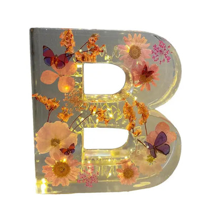 Ethereal Blooms: Resin Floral Night Light