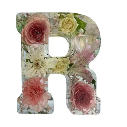 Ethereal Blooms: Resin Floral Night Light