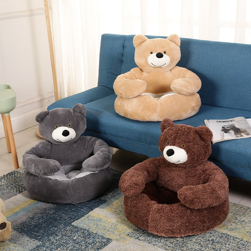 TEDDYLOUNGE - SUPER SOFT WARM CUTE BEAR HUG PET BED