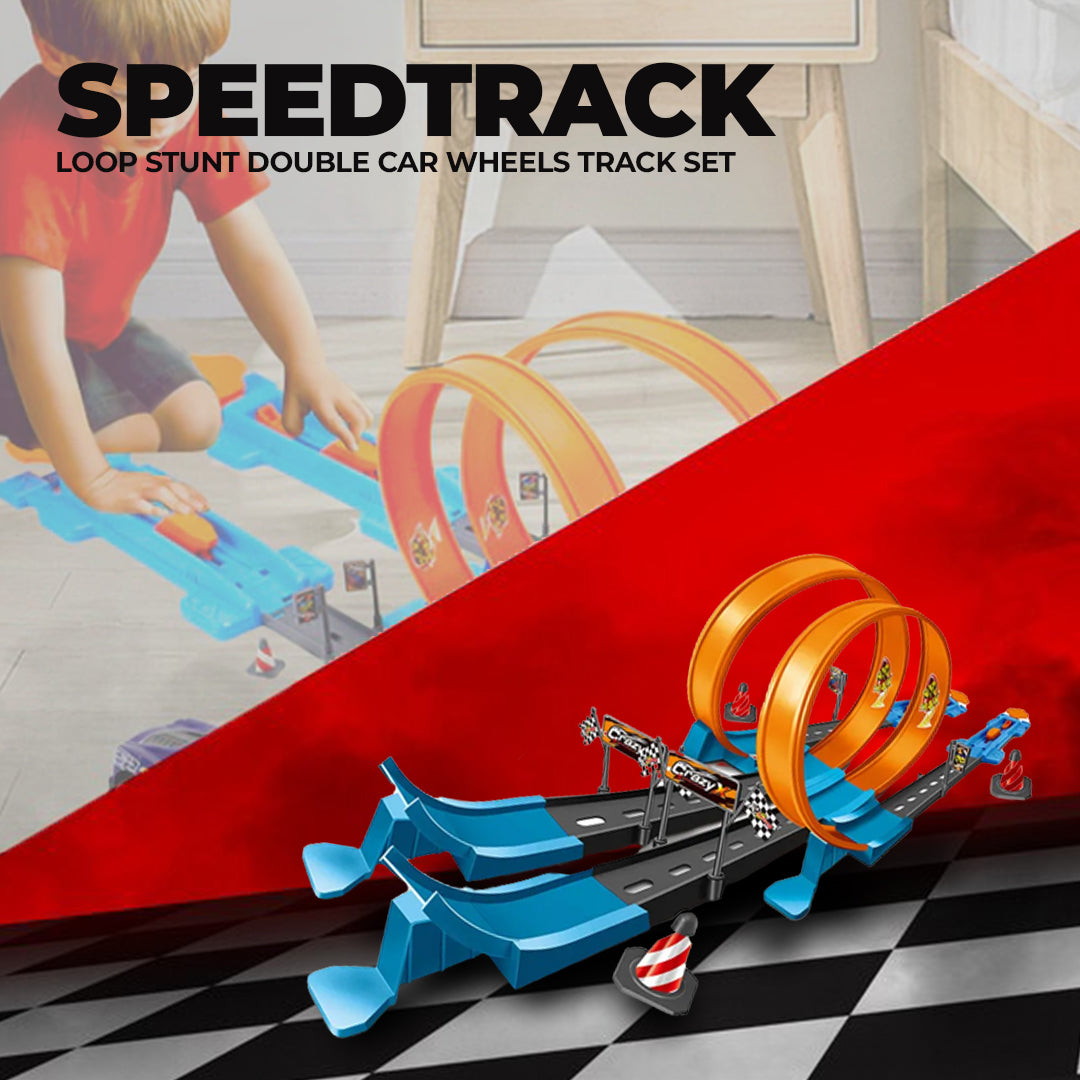 SpeedTrack - Loop Stunt Double Car Wheels Track Set