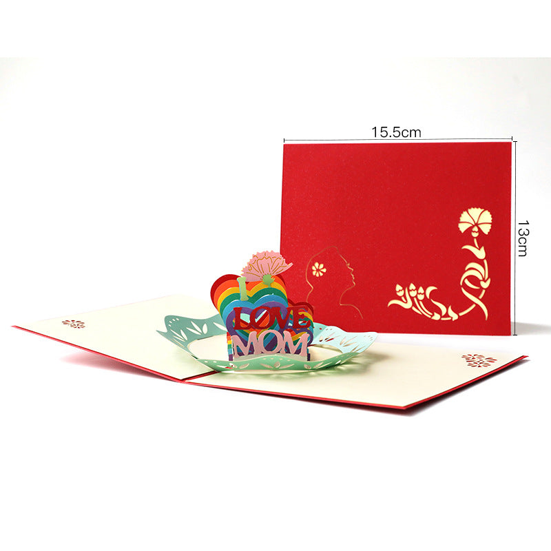 Mother's Day Pop-up Card With Colorful Butterflies