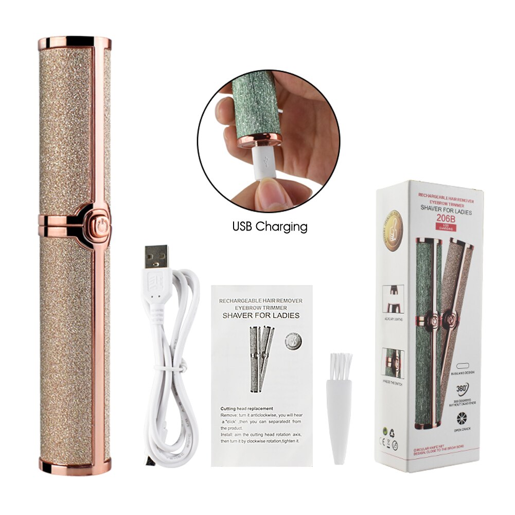 EpiTrim - Portable 2 In 1 Rechargable Epilator Eyebrow Trimmer