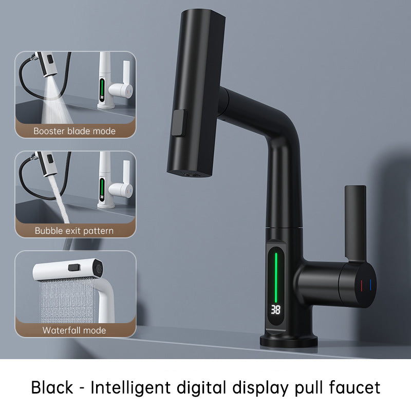 SplashGlow - Multifunctional Bathroom Faucet With LED Temperature Display