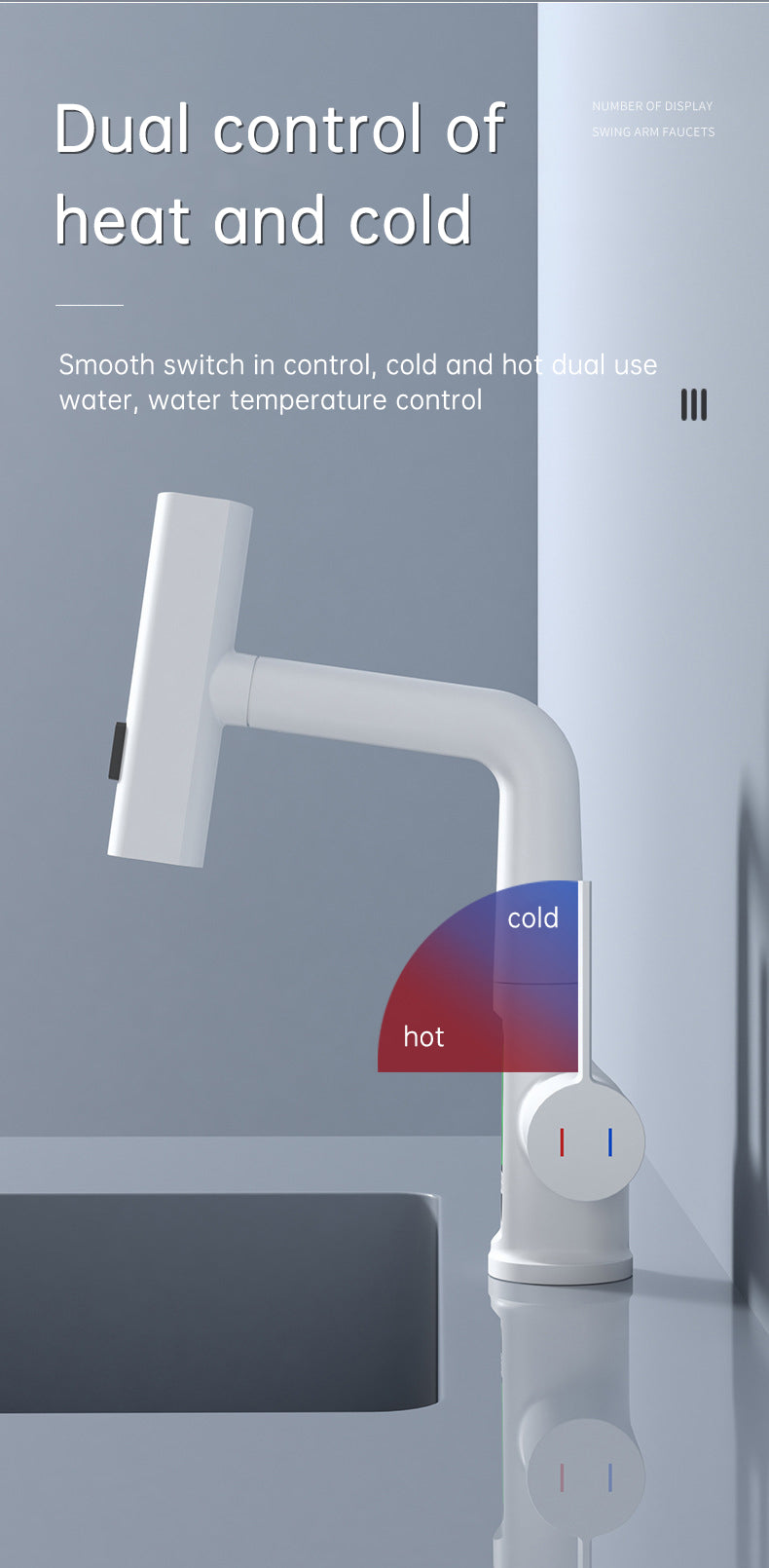 SplashGlow - Multifunctional Bathroom Faucet With LED Temperature Display