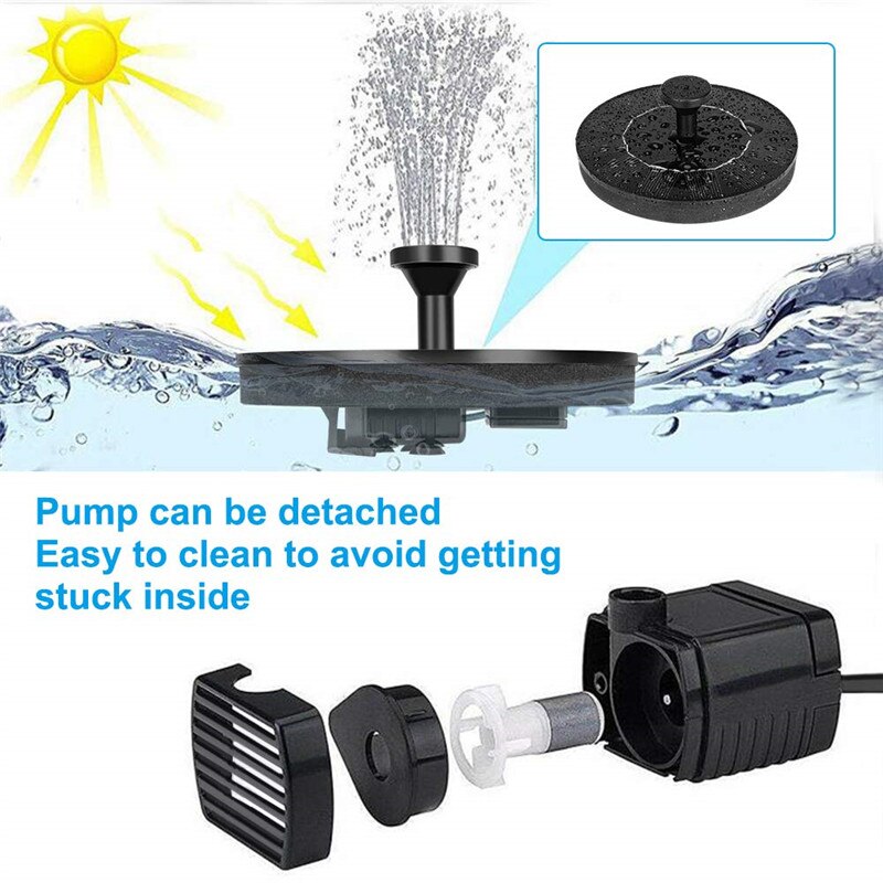 Solar Powered Fountain Pump