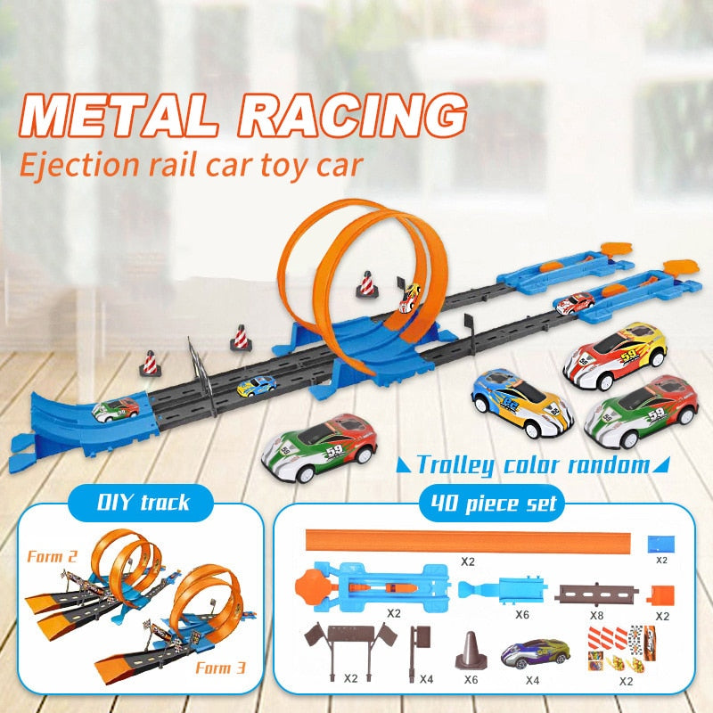 SpeedTrack - Loop Stunt Double Car Wheels Track Set