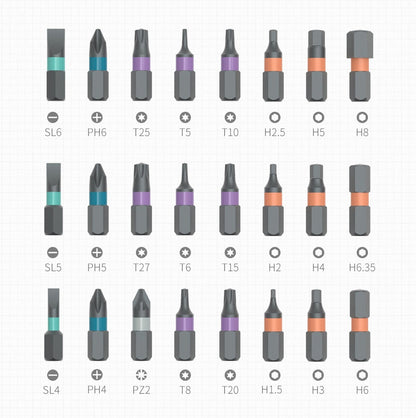 MULTI-PURPOSE SCREWDRIVER RATCHET SET