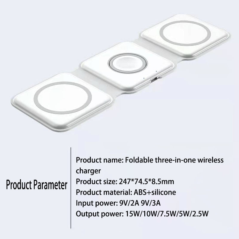 PowerLink - Foldable 3-in-1 Wireless Charger