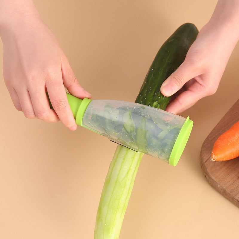 Multifunctional Peeler with Storage Container