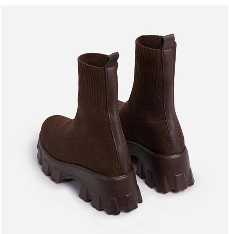 Platform Sock Fall Boots