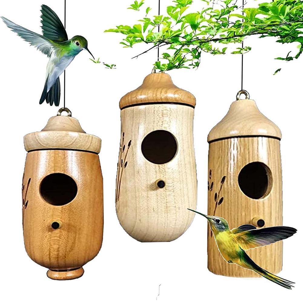 HumPod - Wooden Hummingbird House