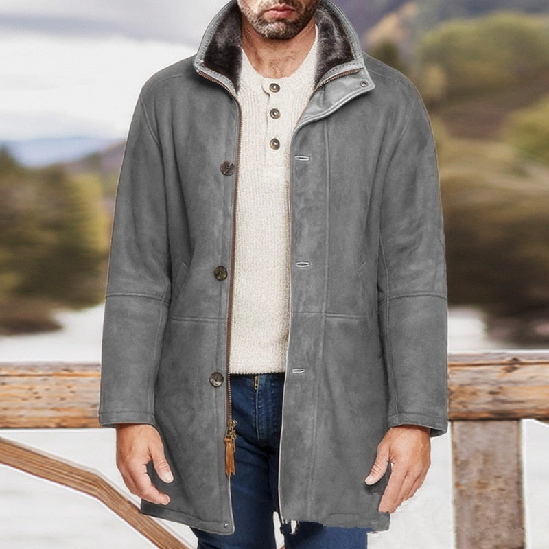 Sheepskin Casual Woolen Coat