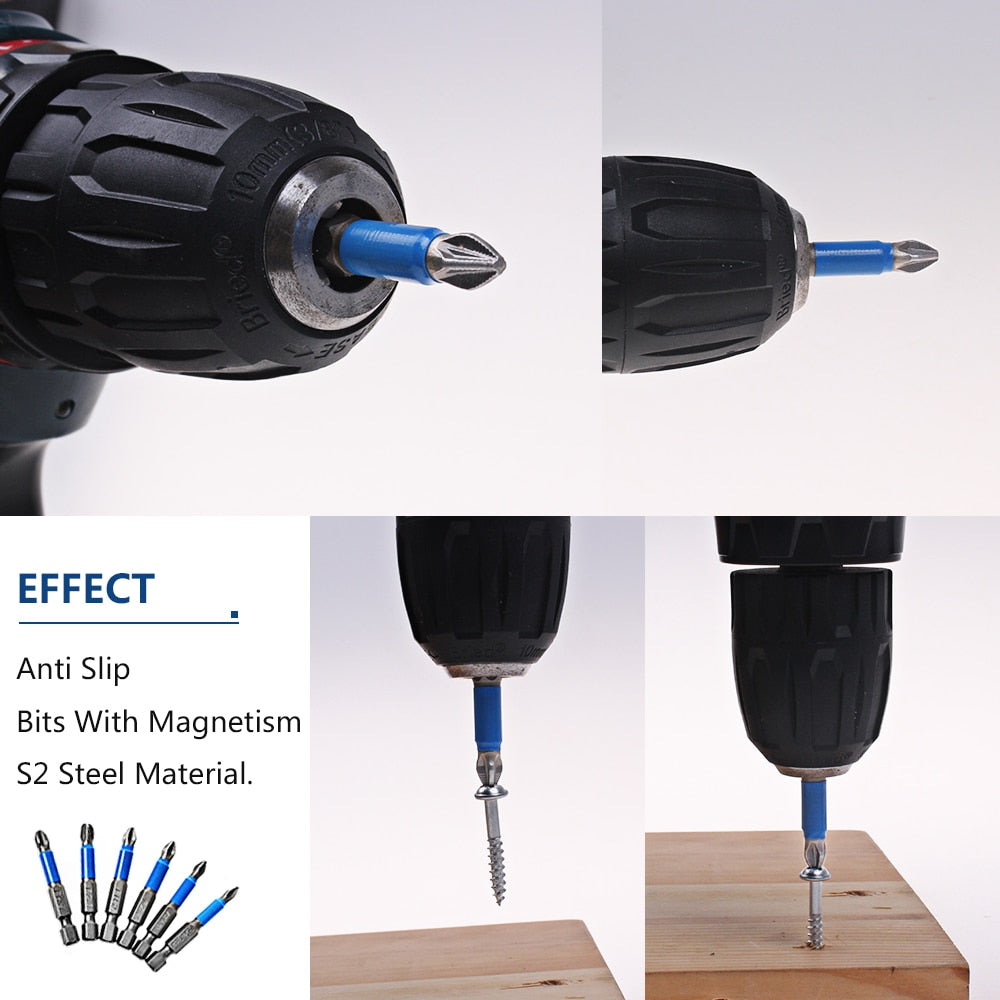 MAGNETIC ANTI-SLIP DRILL BIT SET (10 PCS)