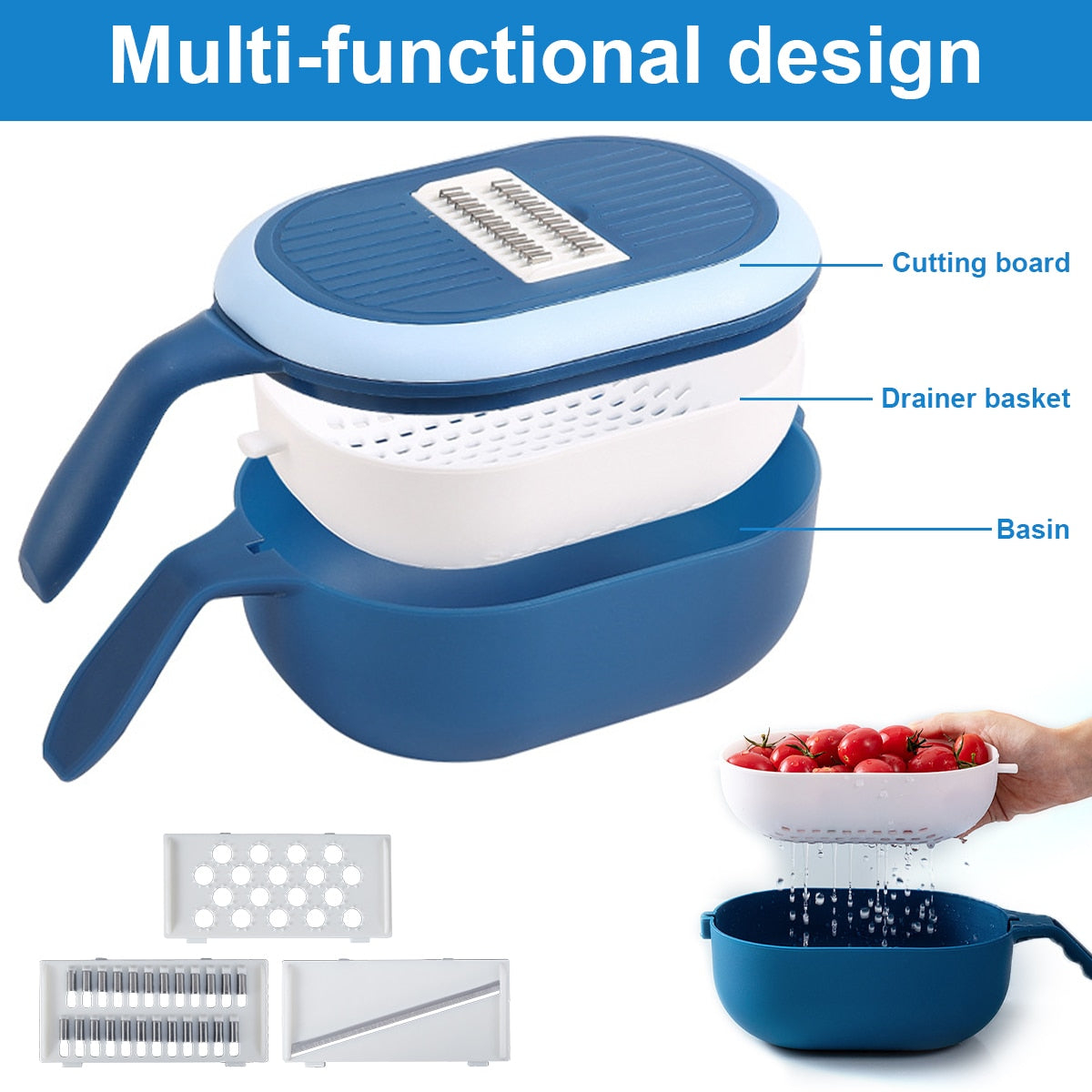 Multi-Functional Mandoline Slicer