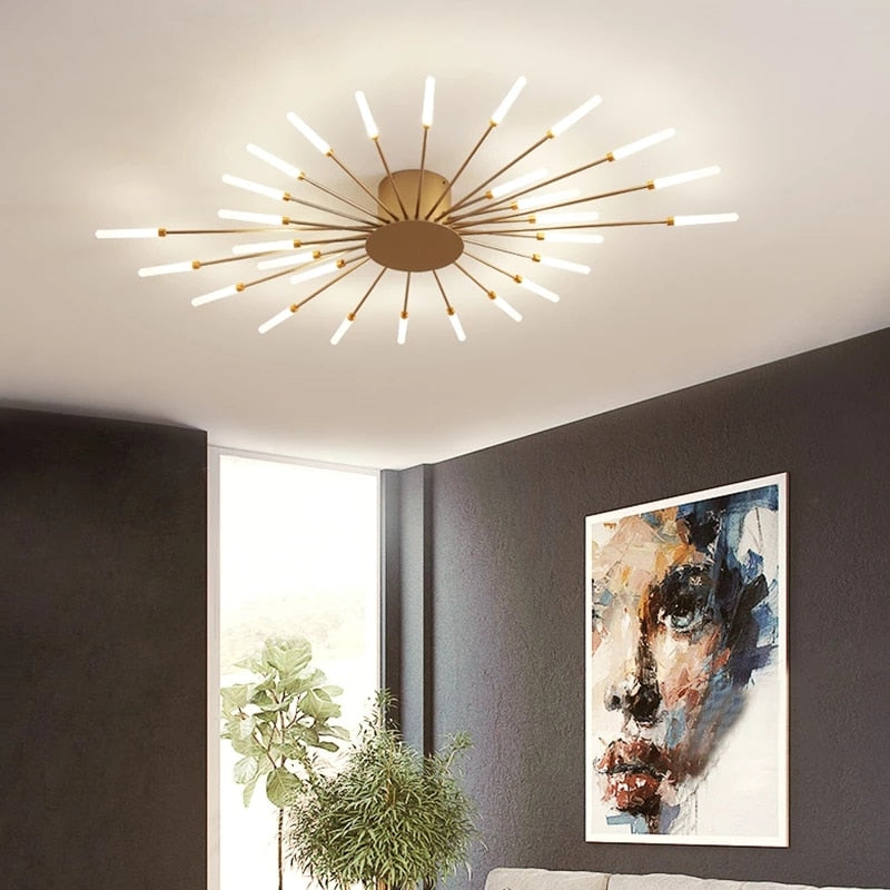 Premium Nordic Styled Firework Shape Ceiling Light