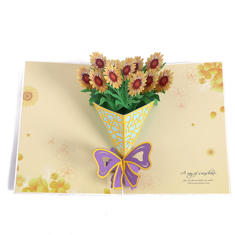 Mother's Day Pop-up Card With Colorful Butterflies