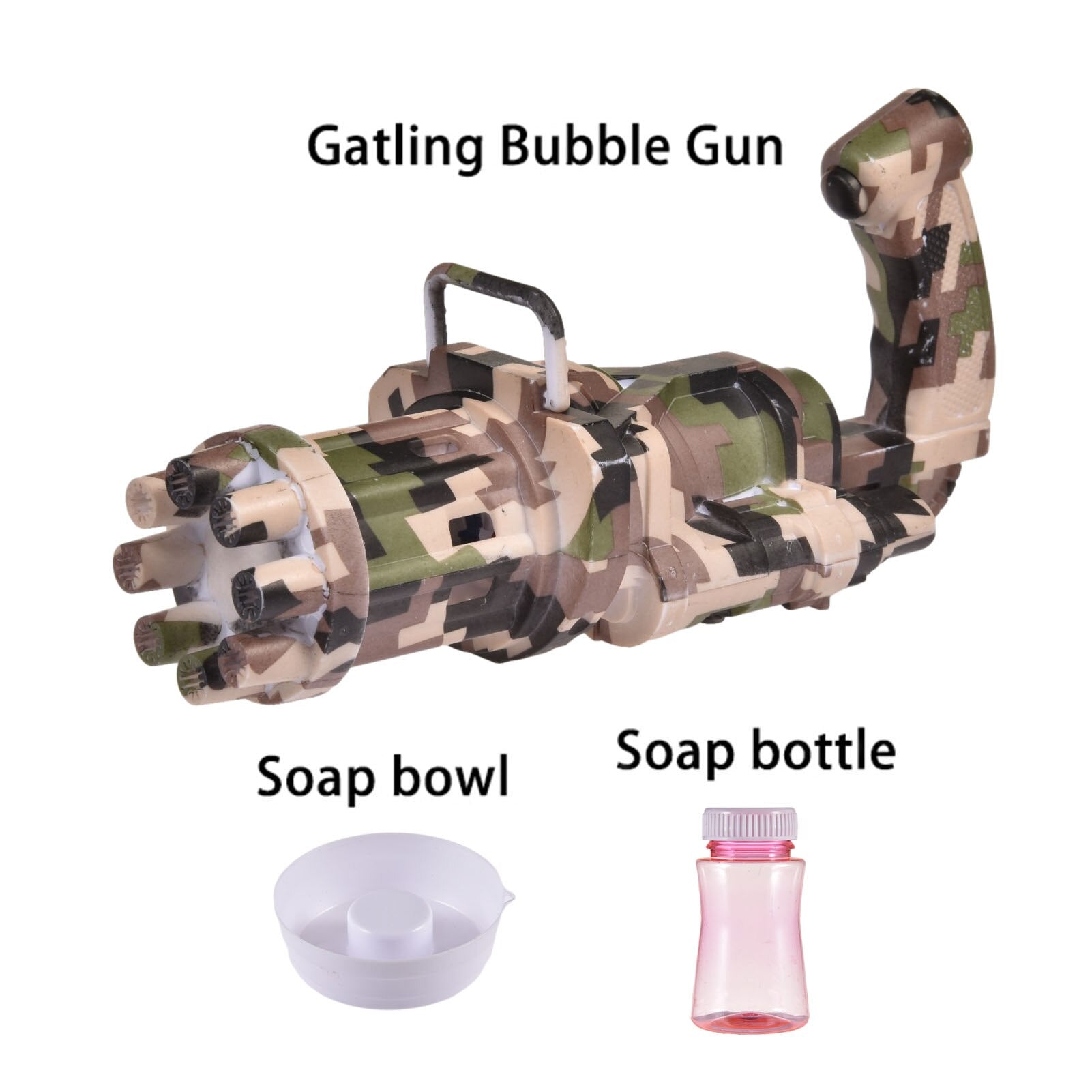 Mini Gatling Bubble Gun