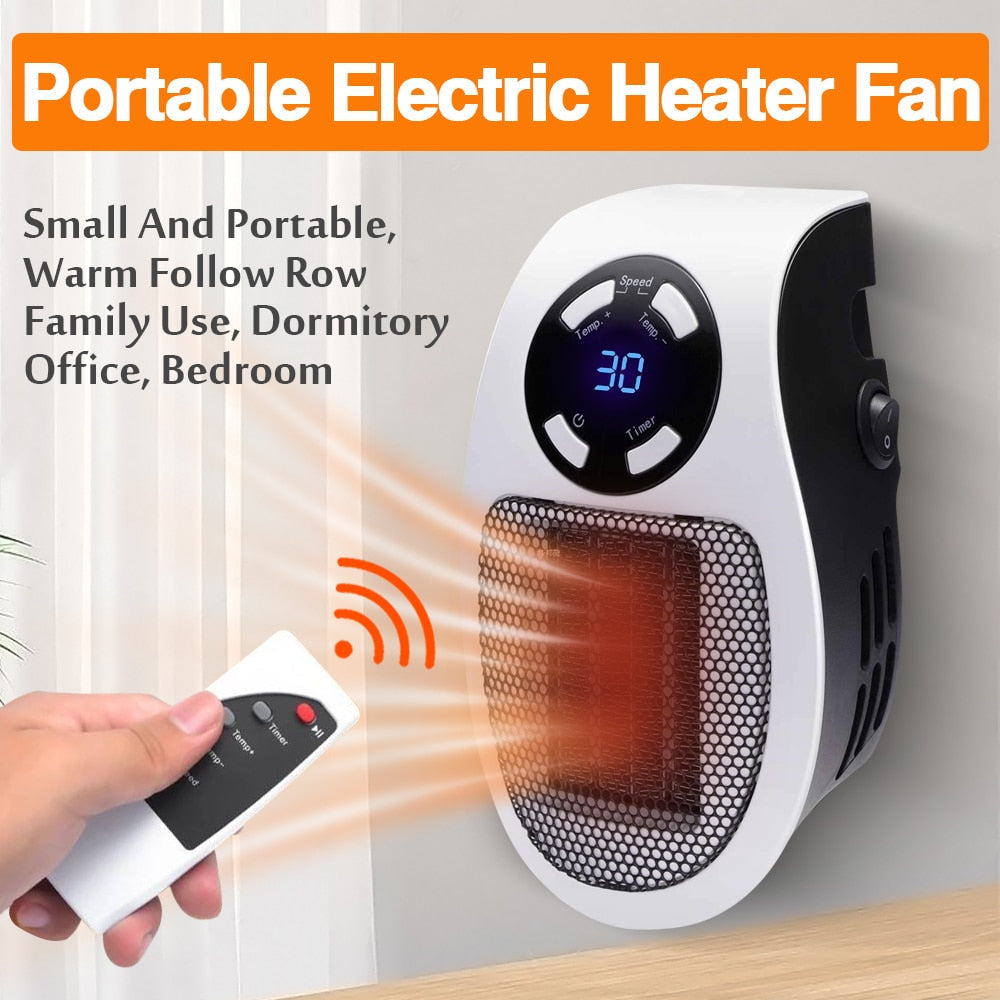 The HandyHeater- Mini Electric Heater w/ Remote